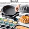 12 PcsFour colors, three for each color Silicone Cupcake Mold Bakeware Cupcake Liner Reusable Muffin Baking Nonstick Moulds Kitchen Baking Accessories view 4