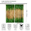 3D Bamboo Print Curtains, Natural Plant Leaves Bedroom Living Room Window Decor,Natural Landscape Forest Plant Curtains 42x54 Inch view 2