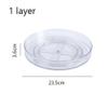 1/2/3 Layer Spice Rack Kitchen Organizer Storage Rack Storage Box Shelf Kitchen Accessories 360 Degree Rotating Fruit Dish (1 Layer 9.25x1.41 inch) view 2
