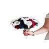 HXSCOO Wedding Collections Bridal Navy Blue Mix Burgundy Rose Silk Fabric Wedding Flowers Bouquet view 4