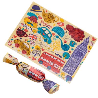 500PCS Twisting Candy Wrapping Papers for Homemade Sweets, 9x12.5cm, c2