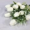 HXSCOO Ivory Tulip Wedding High Simulation Real Touch Silk Flowers Centerpiece of Wedding Bouquet view 4