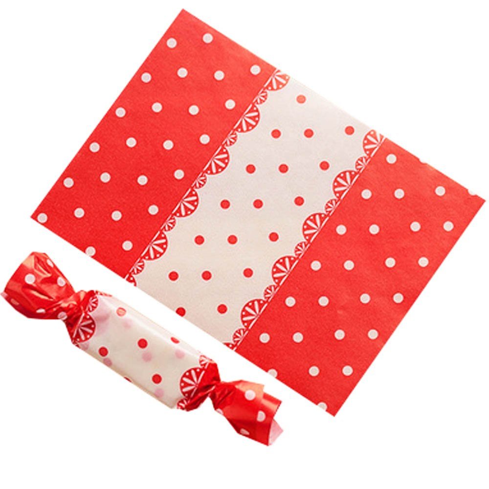 500PCS Twisting Candy Wrapping Papers for Homemade Sweets, 9x12.5cm, Q