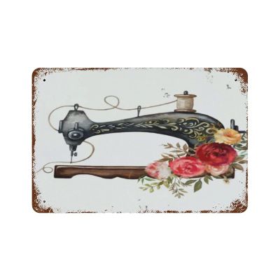 Rose artTin Signs for Wall Decoration for Room Bathroom garden Bar Pub Family Cafe, Gifts for Friends Family,Fun Retro Metal Sign Vintage Home Decor Wall Art Poster 8x5.5 inch