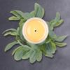4pcs Candle Rings Artificial Eucalyptus Leaves Wreaths Candle Rings Wreaths for Wedding Home Door Tabletop Easter Decoration 25CM view 3