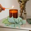 4pcs Candle Rings Artificial Eucalyptus Leaves Wreaths Candle Rings Wreaths for Wedding Home Door Tabletop Easter Decoration 25CM view 4