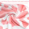 Pink Throw Blanket, Soft Plush Flannel Fleece Blanket for Couch Bed Sofa, Cute Pink Room Decor Gifts for Teen Pre Girls, Gift for Teen Girls, Girls & Women, Girly Cute Birthday Gifts, 40x50 Inch view 4