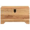 vidaXL Solid Acacia Wood Storage Chest - Versatile, Weather-, Natural Finish, Ample Storage Space, ic Charm view 2