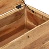 vidaXL Solid Acacia Wood Storage Chest - Versatile, Weather-, Natural Finish, Ample Storage Space, ic Charm view 4