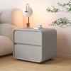 CraftThink Nightstand, Modern Creative Bedside Cabinet Wood Nightstand Storage Bedside Cabinet for Living Room Bedroom - Grey 1 Piece 19.5" L x 16" W x 18" H view 1
