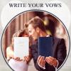 2 Pcs Wedding Vow Books His and Hers Vow Books Vow Notebook for Wedding Vows Journal Wedding Day Officiant Book 5.9 x 3.9 Inch, Bridal Shower Gifts, Wedding Keepsake, 50 Pages/Pcs (White, Dark Blue) view 4