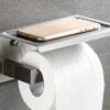Restokki Stainless Steel Paper Towel Holder Sturdy and Durable, Paper Towel Storage Rack Phone Holder view 3