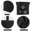 Segarty Canvas Tote Bag for Women, 6 Pack 20x15.7 Reusable Black Shopping Bag, Natural Cotton Durable Shoulder Bag Aesthetic, Blank Canvas Tote Bulk for DIY, Gift, Grocery, Beach, Travel view 3