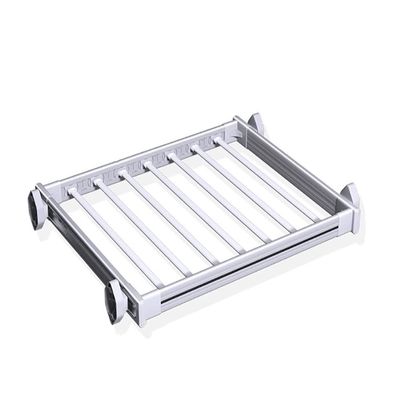 Pull Out Trousers Rack Pull Out Trousers Rack Pants Organizers Trousers Rack Space Saving for Cloakroom Wardrobe Bedroom, Wardrobe Organizer Racks for Clothes Trousers Scarves Ties (Color : White, S