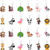 FLOWERBB 24 Pcs Jungle Animals Keychain Pendant for Kids, Animal Jungle Party Favors Pendant Zoo Theme Party Bag Filler Party Favors Boy Girl Kid Birthday Party Supply Decoration view 1