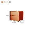 CraftThink Nightstand, Modern Creative Bedside Cabinet Wood Nightstand Storage Bedside Cabinet for Living Room Bedroom - Orange 1 Piece 19.5" L x 16" W x 18" H view 2