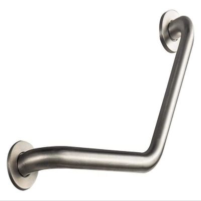 Grab Bars Handrail Angled Safety Support Rail Wear Resistant Stable Stainless Steel Railing Suitable for Toilet Tub Stairs,Disabled Elderly Pregnant (Color : Frosted)