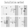 Grab Bars Handrail Angled Safety Support Rail Wear Resistant Stable Stainless Steel Railing Suitable for Toilet Tub Stairs,Disabled Elderly Pregnant (Color : Frosted) view 2