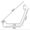 Grab Bars Handrail Angled Safety Support Rail Wear Resistant Stable Stainless Steel Railing Suitable for Toilet Tub Stairs,Disabled Elderly Pregnant (Color : Frosted) view 3