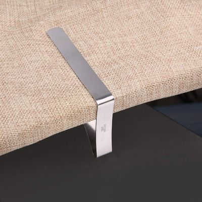 Tablecloth Clips, 4 Packs Stainless Steel Tablecloth Cloth Cover Clamps Holder Triangular Anti Slip Table Cloth Holder Clips Picnic Table Clips for Fixing Table Cloth