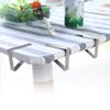 Tablecloth Clips, 4 Packs Stainless Steel Tablecloth Cloth Cover Clamps Holder Triangular Anti Slip Table Cloth Holder Clips Picnic Table Clips for Fixing Table Cloth view 2