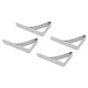 Tablecloth Clips, 4 Packs Stainless Steel Tablecloth Cloth Cover Clamps Holder Triangular Anti Slip Table Cloth Holder Clips Picnic Table Clips for Fixing Table Cloth view 4