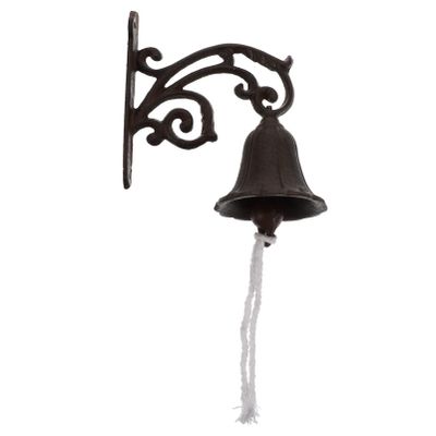 GANAZONO Wedding Bells Rustic Gold Bells Cast Iron Doorbell Decorative Manually Shaking