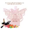 Cyrank Laser Cut Boxes, 100Pcs Cute Party Favor Boxes Wedding Candy Boxes Party Wedding Favor Ribbon Candy Boxes Party Favors for Wedding(Pink) view 2