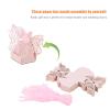 Cyrank Laser Cut Boxes, 100Pcs Cute Party Favor Boxes Wedding Candy Boxes Party Wedding Favor Ribbon Candy Boxes Party Favors for Wedding(Pink) view 4