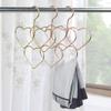4pcs Heart Scarf and Tie Hanger Modern Clothes Organizer for Scarves Ties and Accessories Non- Design for Home and Closet Use view 2