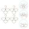 4pcs Heart Scarf and Tie Hanger Modern Clothes Organizer for Scarves Ties and Accessories Non- Design for Home and Closet Use view 3