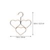 4pcs Heart Scarf and Tie Hanger Modern Clothes Organizer for Scarves Ties and Accessories Non- Design for Home and Closet Use view 4
