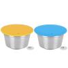Reus ble Coffee C psule Cup Filter for Coffee M ker - St inless Steel Refill ble C psule Supply() view 1