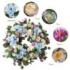 24 Inch Spring Wreaths for Front Door, Spring Wreath,Blue Hydrangea Wreath,Large Spring Summer Door Wreaths for Front Door Outside All Season Home Decor (Blue) view 2