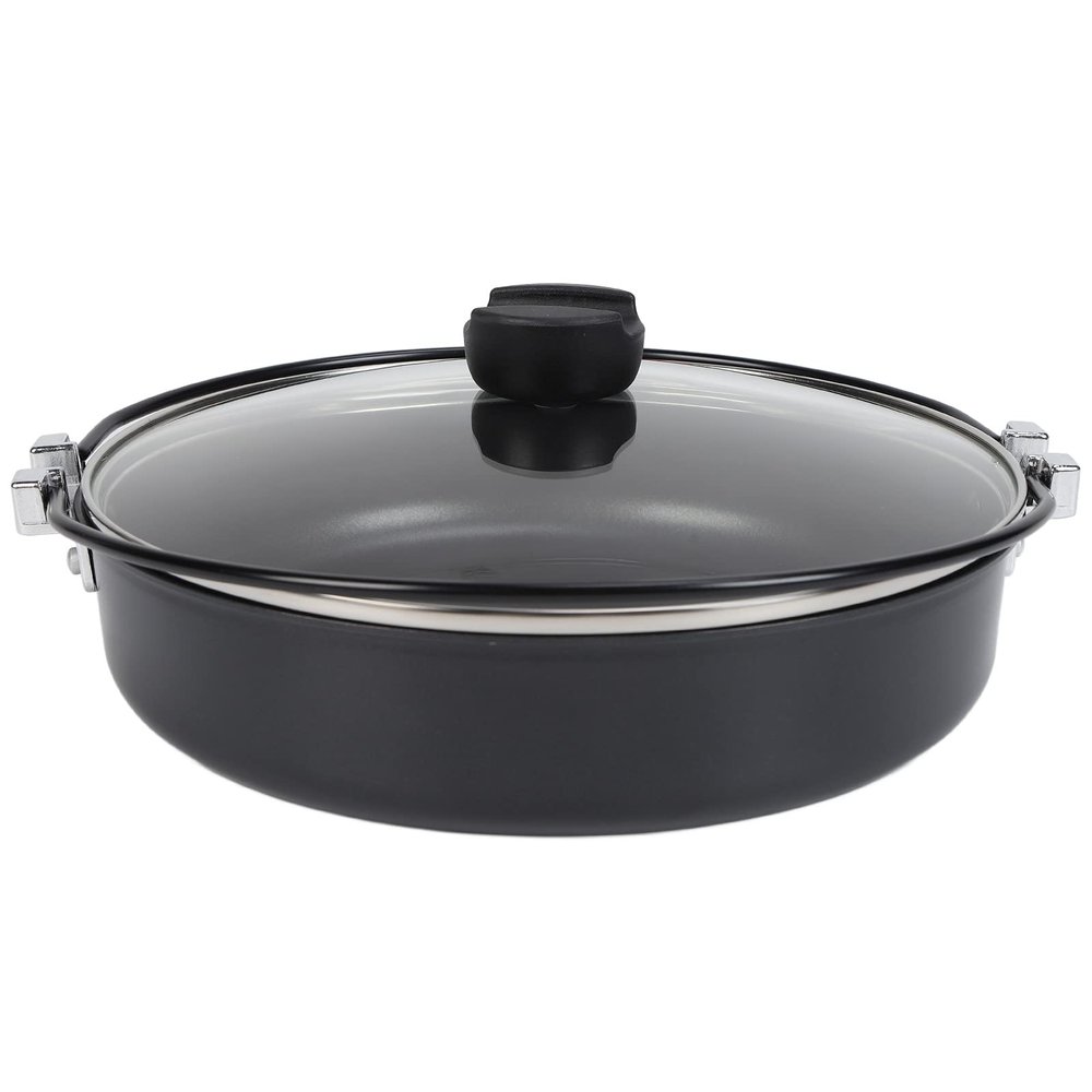 26.9CM J p nese Hot Pot luminium lloy Soup Pot S ucep n Multipurpose Non Stick Cooking P n with Lid, ide lfor Soups, Stews, nd S uces