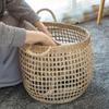 FSunKoFu Woven Storage Baskets/Laundry Hamper/Floor/Living Room/Blanket Comforter Holder/Toy Bin/with Handles for Blankets Round Storage Baskets for Organizing view 2
