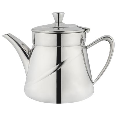 Cafe Ol ABT-035 Tea Pot, Stainless Steel, Silver