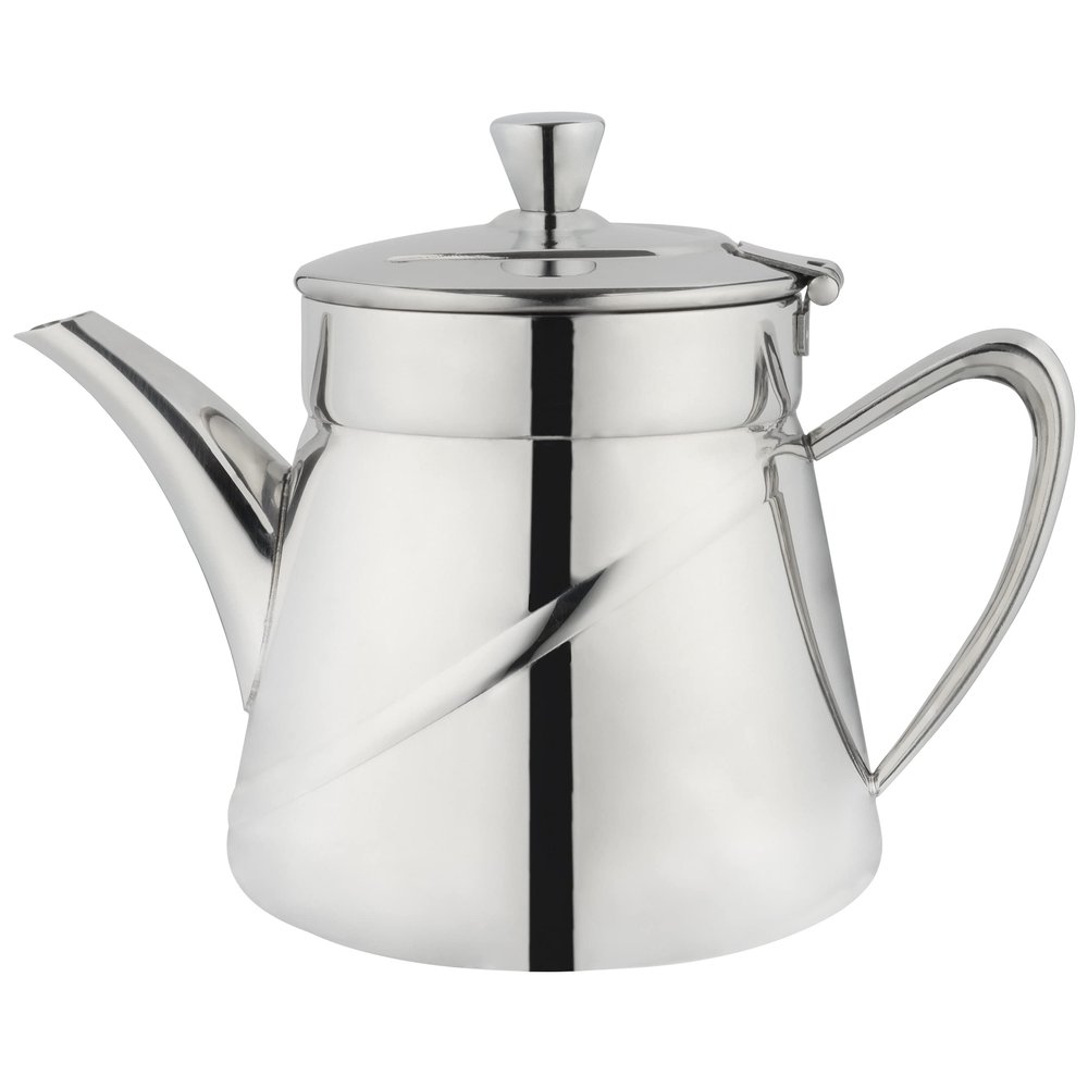 Cafe Ol ABT-035 Tea Pot, Stainless Steel, Silver