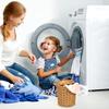 Beavorty Portable Laundry Basket with Lid Handheld Sundries Storage Bin for Dirty Clothes Household Toys Bedroom Bathroom Organization 11.41X9.25X7.87 Inch view 2