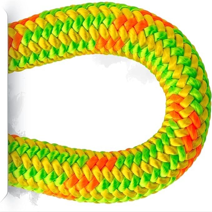 Pelican Rope Arborist Rope 11.8mm x 120Ft, USA Made High-Strength 24-Strands Static Climbing Rope - 7,000 lb Strength for Tree Climbing, Pulling, Outdoors & Swing - Yellow, Plain End