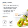 Pelican Rope Arborist Rope 11.8mm x 120Ft, USA Made High-Strength 24-Strands Static Climbing Rope - 7,000 lb Strength for Tree Climbing, Pulling, Outdoors & Swing - Yellow, Plain End view 2
