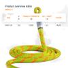 Pelican Rope Arborist Rope 11.8mm x 120Ft, USA Made High-Strength 24-Strands Static Climbing Rope - 7,000 lb Strength for Tree Climbing, Pulling, Outdoors & Swing - Yellow, Plain End view 3