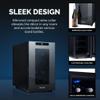 NewAir Shadow-T Series 8 Bottle Thermoelectric Wine Fridge, Countertop Wine Refrigerator, Mirrored Compact Wine Cellar, Triple-Layer Glass Door Cooler, Vibration-Free & Ultra-Quiet Cooling view 2