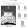 PURE ECO 1-Piece Down Alternative Comforter 120X132 Alaskan King - Super Soft All Season-400 GSM Lightweight 4 Corner Loops Premium Quality Luxury Comforter 120X132 Alaskan King-Dark Grey view 4