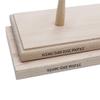 Unfinished Shaker Peg Rack - Solid Maple - Made in The USA (41" x 3.5" with 7 pegs, Square Edge Profile) view 3