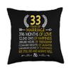 33 Years Of Marriage We Still Do - 33rd Wedding Anniversary Throw Pillow view 1