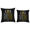 33 Years Of Marriage We Still Do - 33rd Wedding Anniversary Throw Pillow view 3