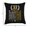 33 Years Of Marriage We Still Do - 33rd Wedding Anniversary Throw Pillow view 4