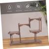 Yardenfun Antique Display Holders Wooden Curio Display Stand Elegant Home Decor for Display Items Material view 4