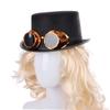 LABRIMP Fashion British Gentleman Hat Party Jazz Cap Silver Glasses Unisex Carnival Hat for Men and Women view 4